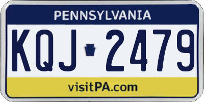 PA license plate KQJ2479