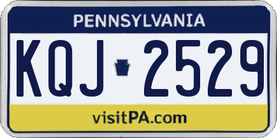 PA license plate KQJ2529