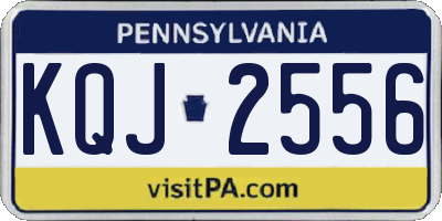 PA license plate KQJ2556