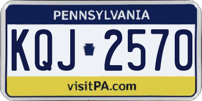 PA license plate KQJ2570