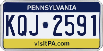 PA license plate KQJ2591