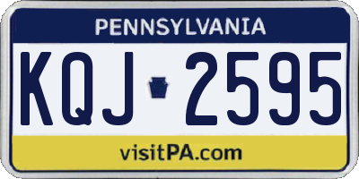 PA license plate KQJ2595