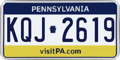PA license plate KQJ2619