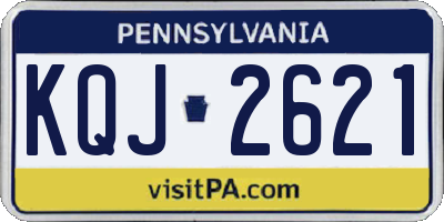 PA license plate KQJ2621