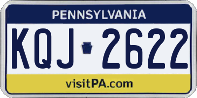 PA license plate KQJ2622