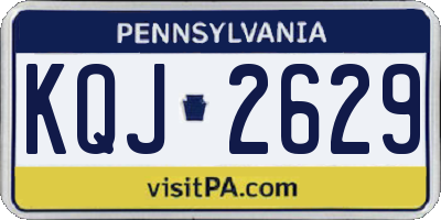 PA license plate KQJ2629