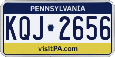 PA license plate KQJ2656