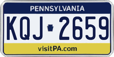 PA license plate KQJ2659