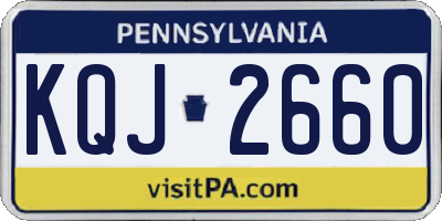 PA license plate KQJ2660