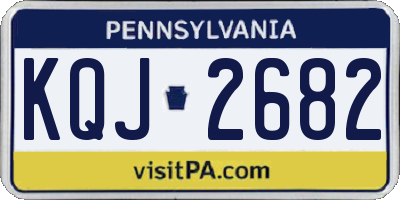PA license plate KQJ2682