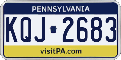 PA license plate KQJ2683