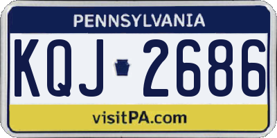 PA license plate KQJ2686