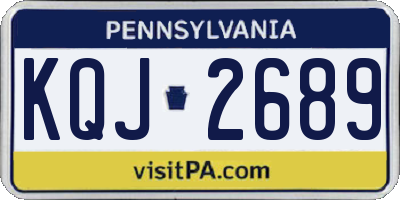 PA license plate KQJ2689