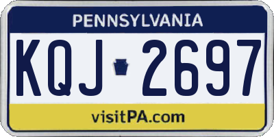 PA license plate KQJ2697