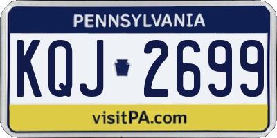 PA license plate KQJ2699