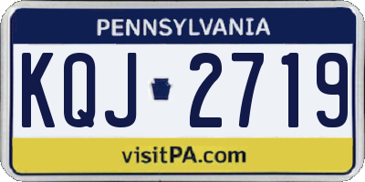 PA license plate KQJ2719
