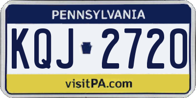 PA license plate KQJ2720