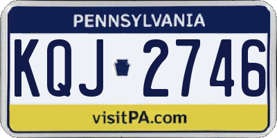 PA license plate KQJ2746