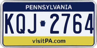 PA license plate KQJ2764