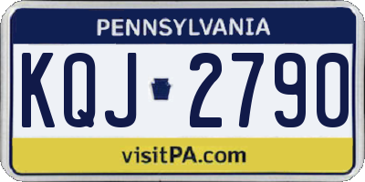 PA license plate KQJ2790