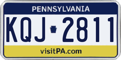 PA license plate KQJ2811