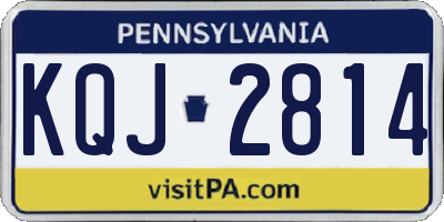 PA license plate KQJ2814