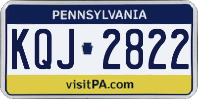 PA license plate KQJ2822