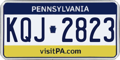 PA license plate KQJ2823