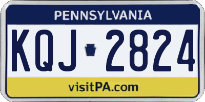 PA license plate KQJ2824