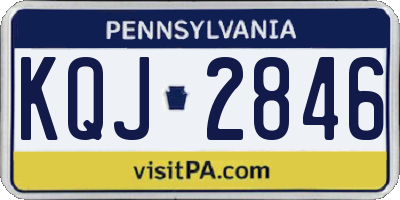 PA license plate KQJ2846