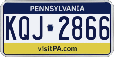 PA license plate KQJ2866