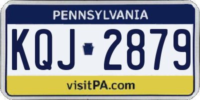 PA license plate KQJ2879