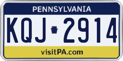 PA license plate KQJ2914