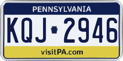 PA license plate KQJ2946