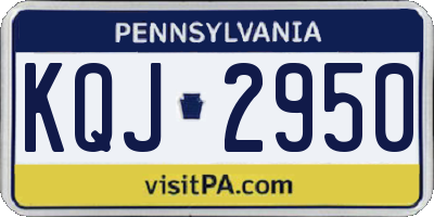 PA license plate KQJ2950