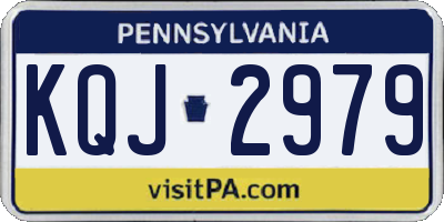 PA license plate KQJ2979
