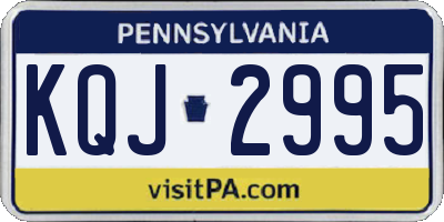 PA license plate KQJ2995