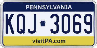 PA license plate KQJ3069