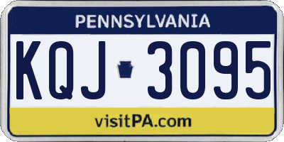 PA license plate KQJ3095