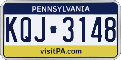 PA license plate KQJ3148