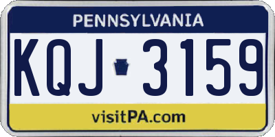 PA license plate KQJ3159