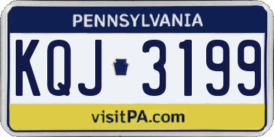 PA license plate KQJ3199