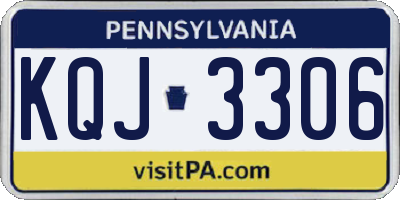 PA license plate KQJ3306