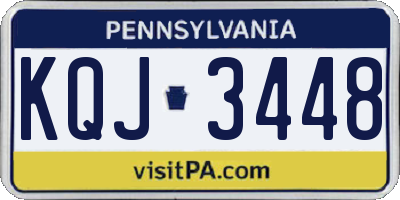 PA license plate KQJ3448