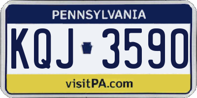 PA license plate KQJ3590