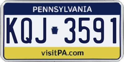 PA license plate KQJ3591