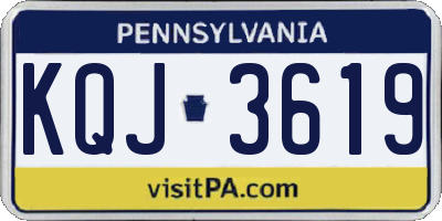 PA license plate KQJ3619