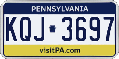 PA license plate KQJ3697