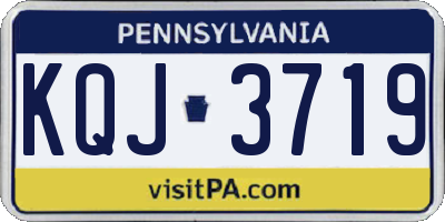 PA license plate KQJ3719