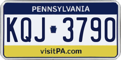 PA license plate KQJ3790